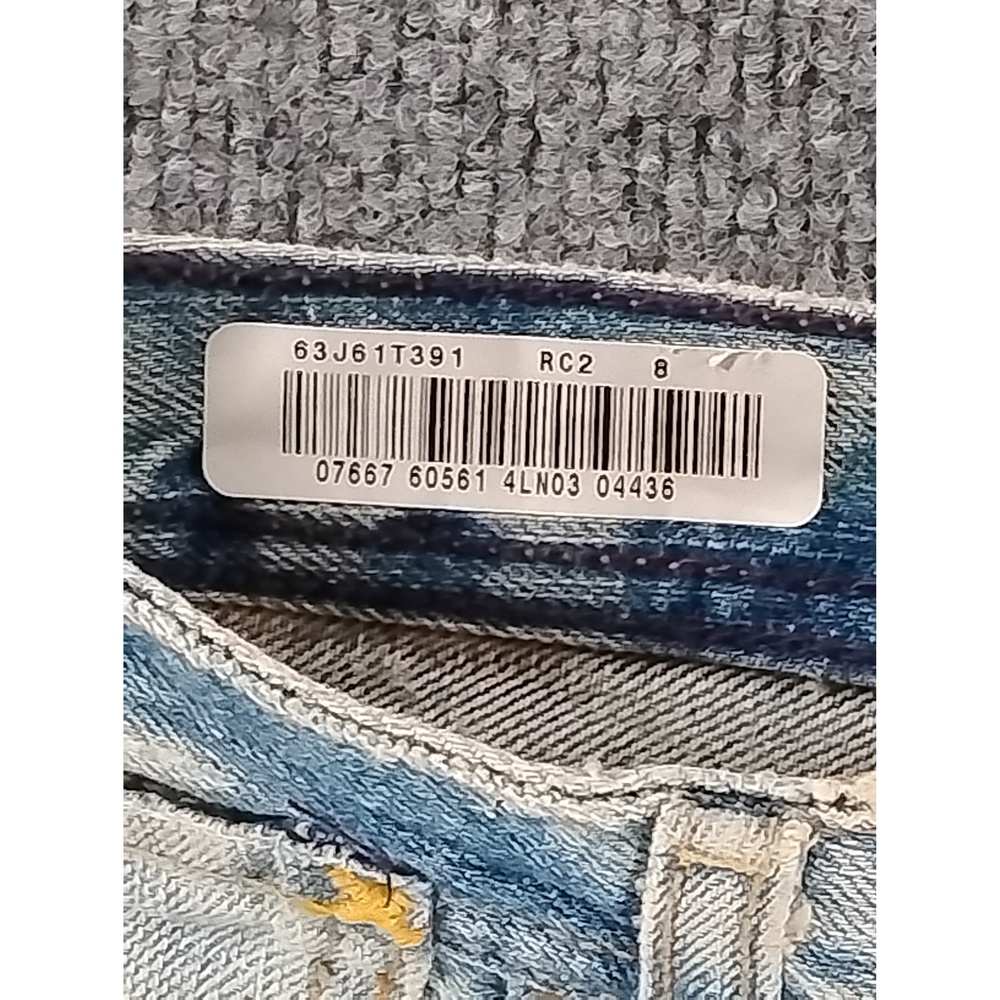 Polo Ralph Lauren Y2K Preppy Gigi Denim Skirt Size 8 Cotton Distressed - Picture 4 of 11